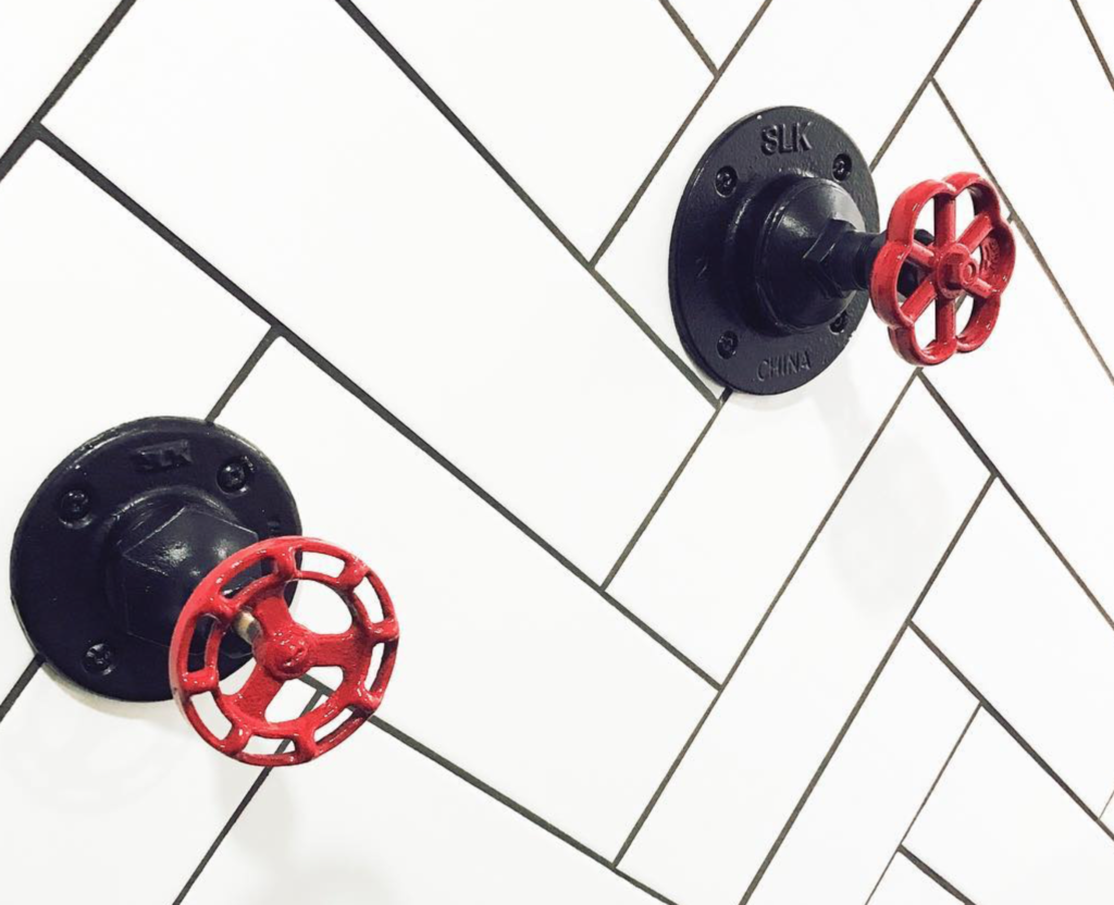 Old Farm Valves Turned Into Towel Hooks by Surfwood Solutions, Monmouth County, NJ
